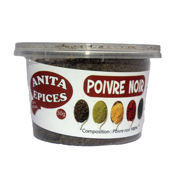 Poivre noir moulu 50g